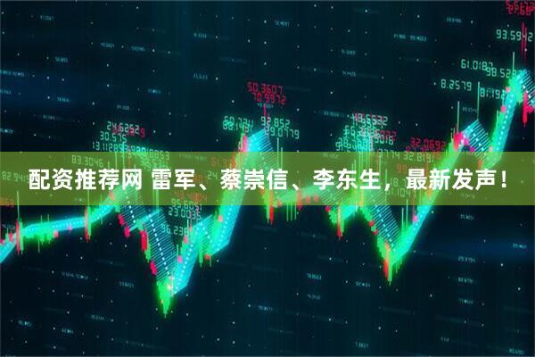 配资推荐网 雷军、蔡崇信、李东生，最新发声！